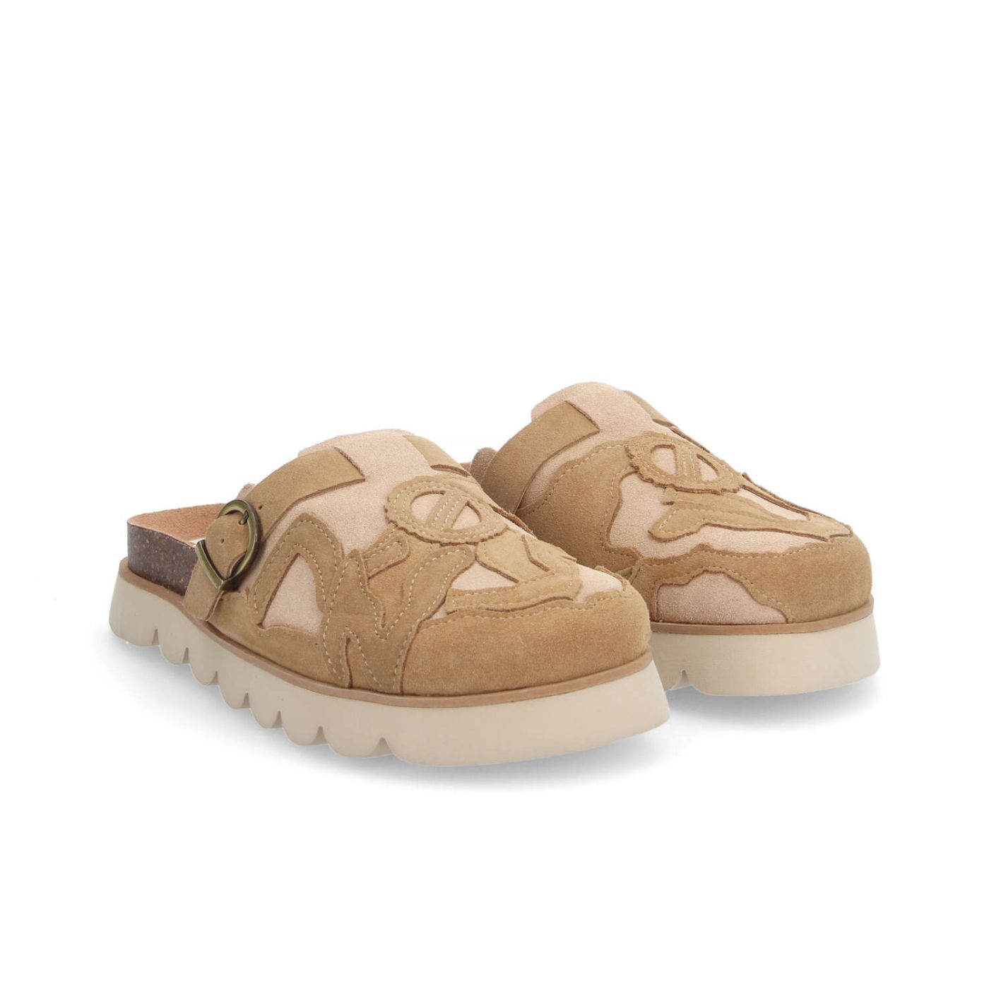 SANDY MULE W - SUEDE/SUEDE - SAND/LIGHT BROWN